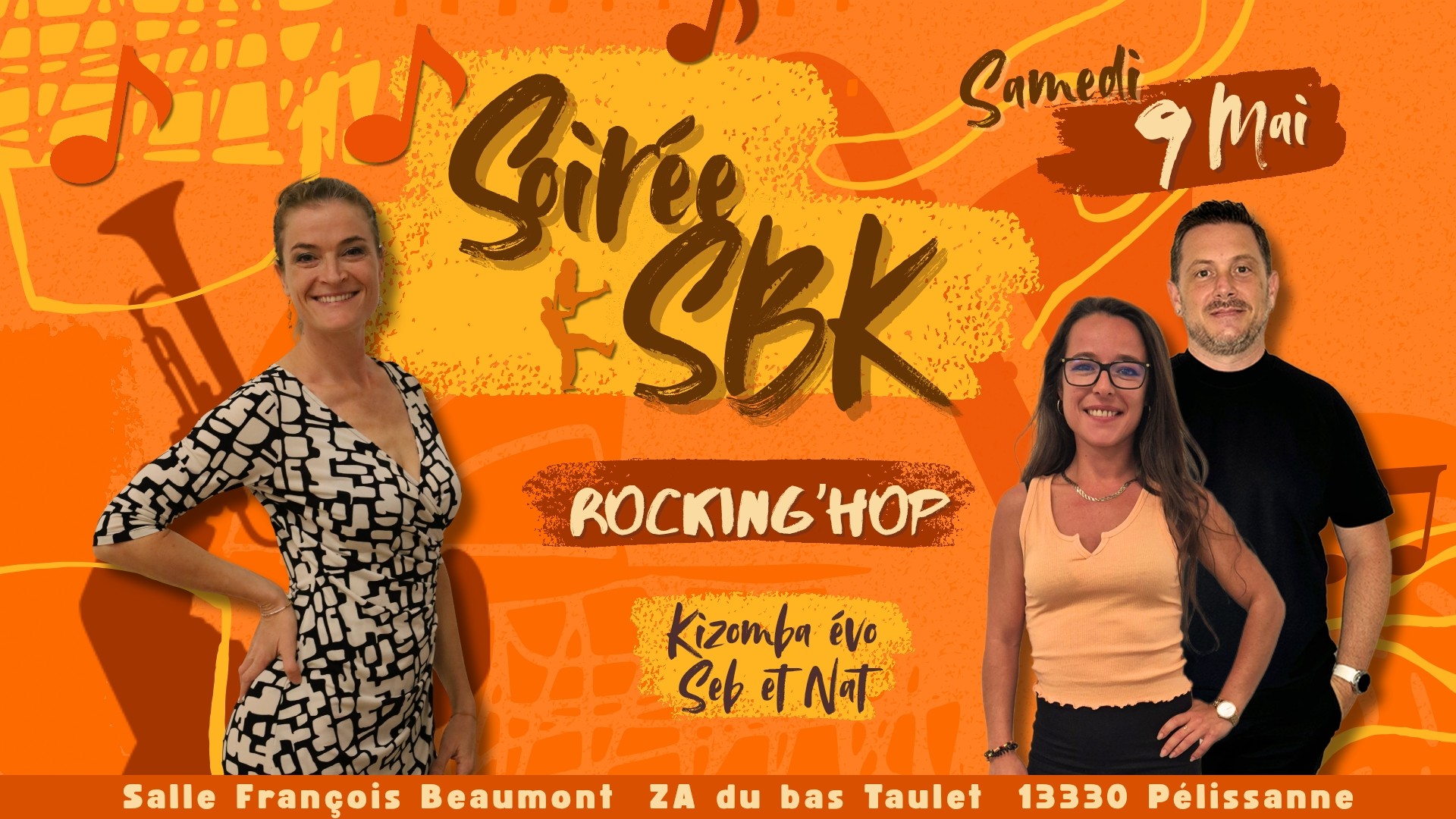 Soirée SBK samedi 9 mai à Rocking'hop