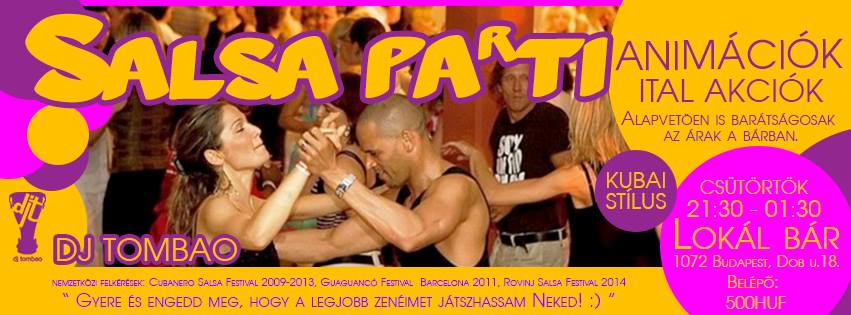 "Salsa Pa'ti!", azaz "Salsa Neked!" buli a Lokál Bárban!