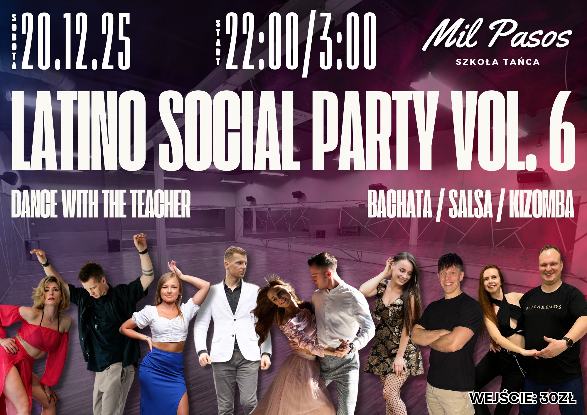 LATINO SOCIAL PARTY vol. 6 - 20.12.2025 SOBOTA! BACHATA SALSA KIZOMBA