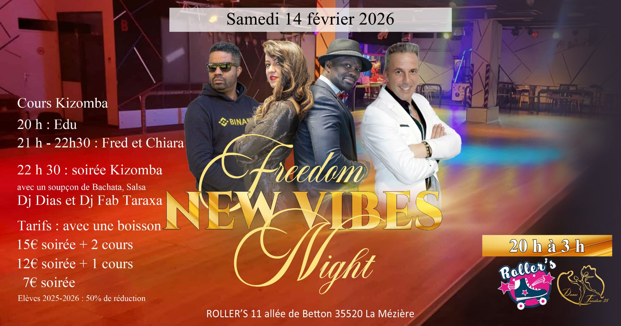 FREEDOM NEW VIBES - SAM 14 FEVRIER 2026 - SPECIALE ST VALENTIN
