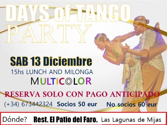Days of Tango Party Lunch Multicolor