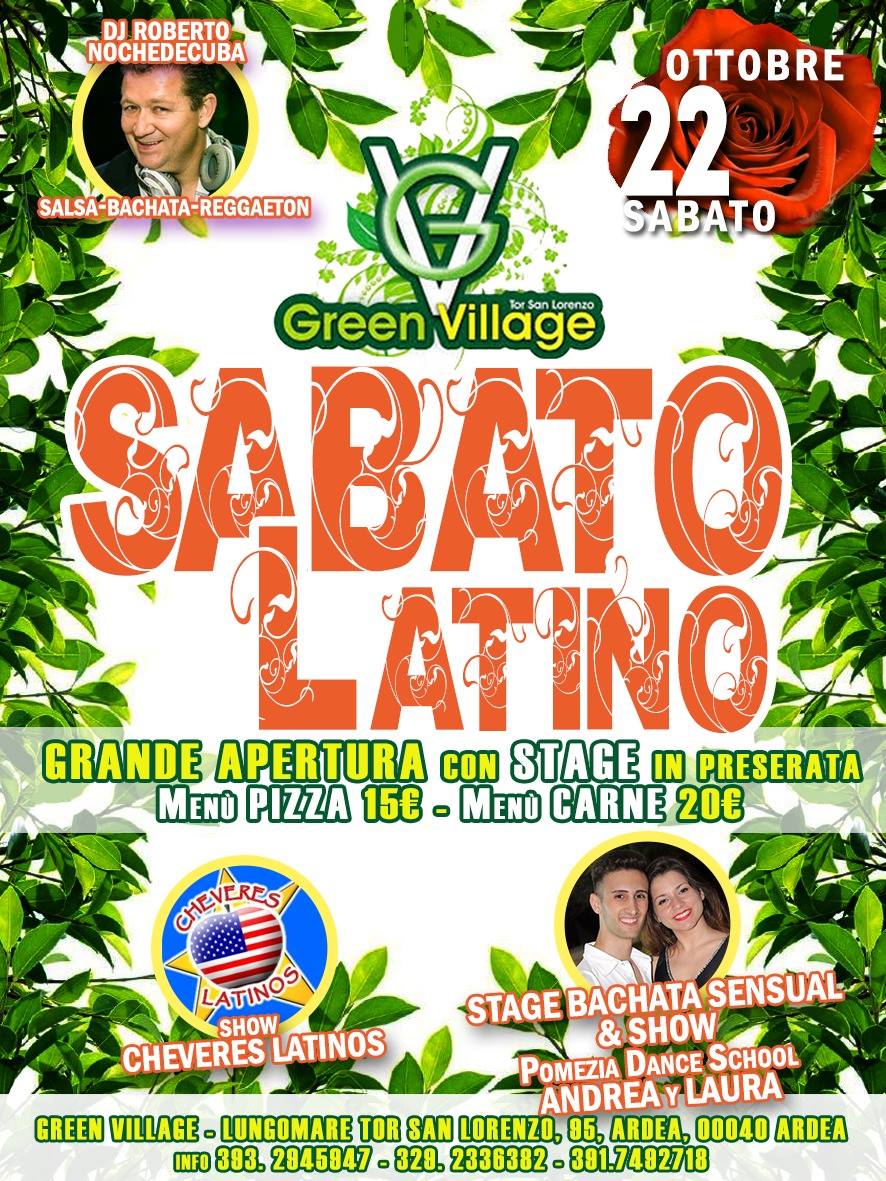 innaugurazione Sabato Latino al Green village