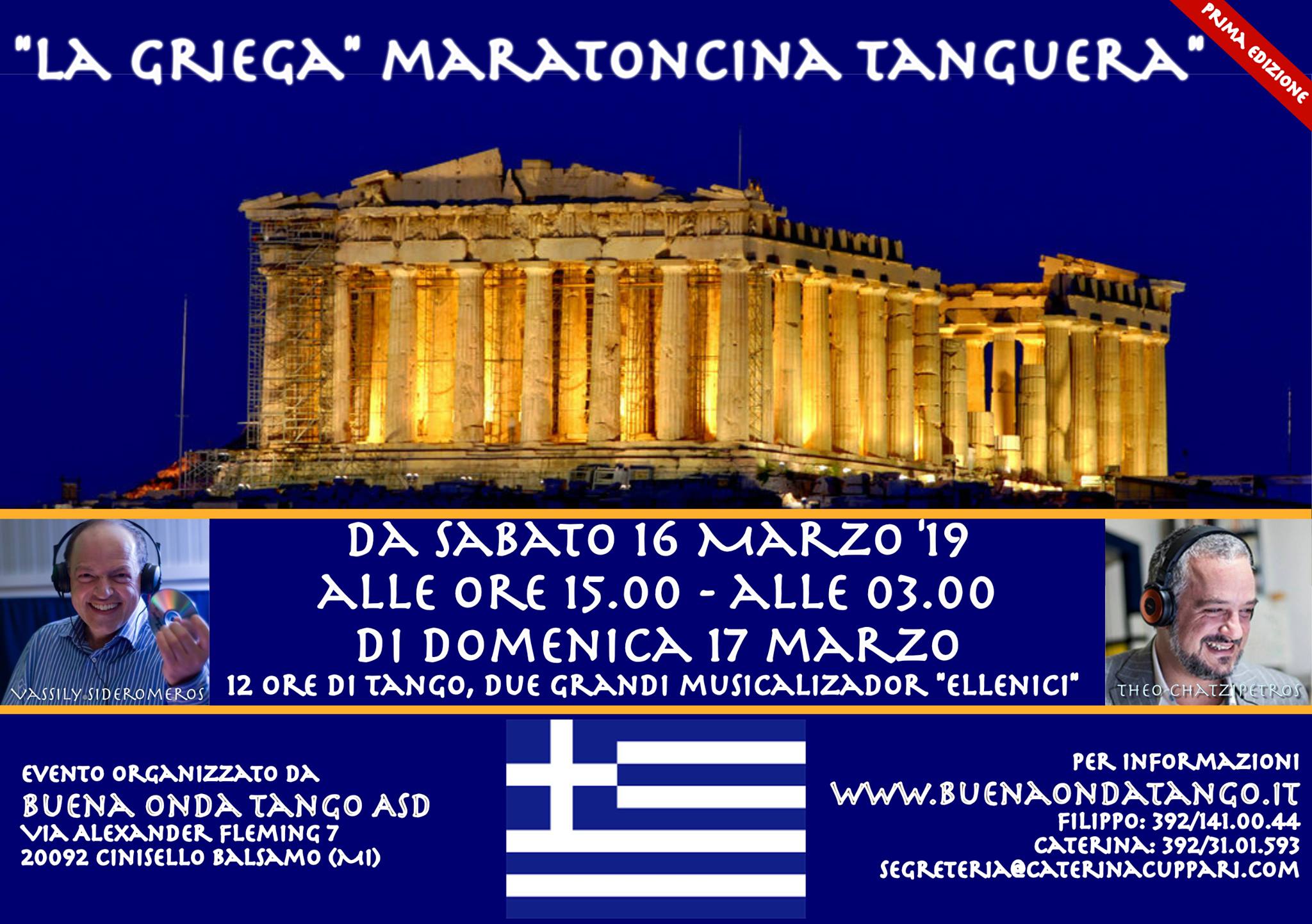 La Griega Maratonina di Tango! 12 ore con Theo e Vassily
