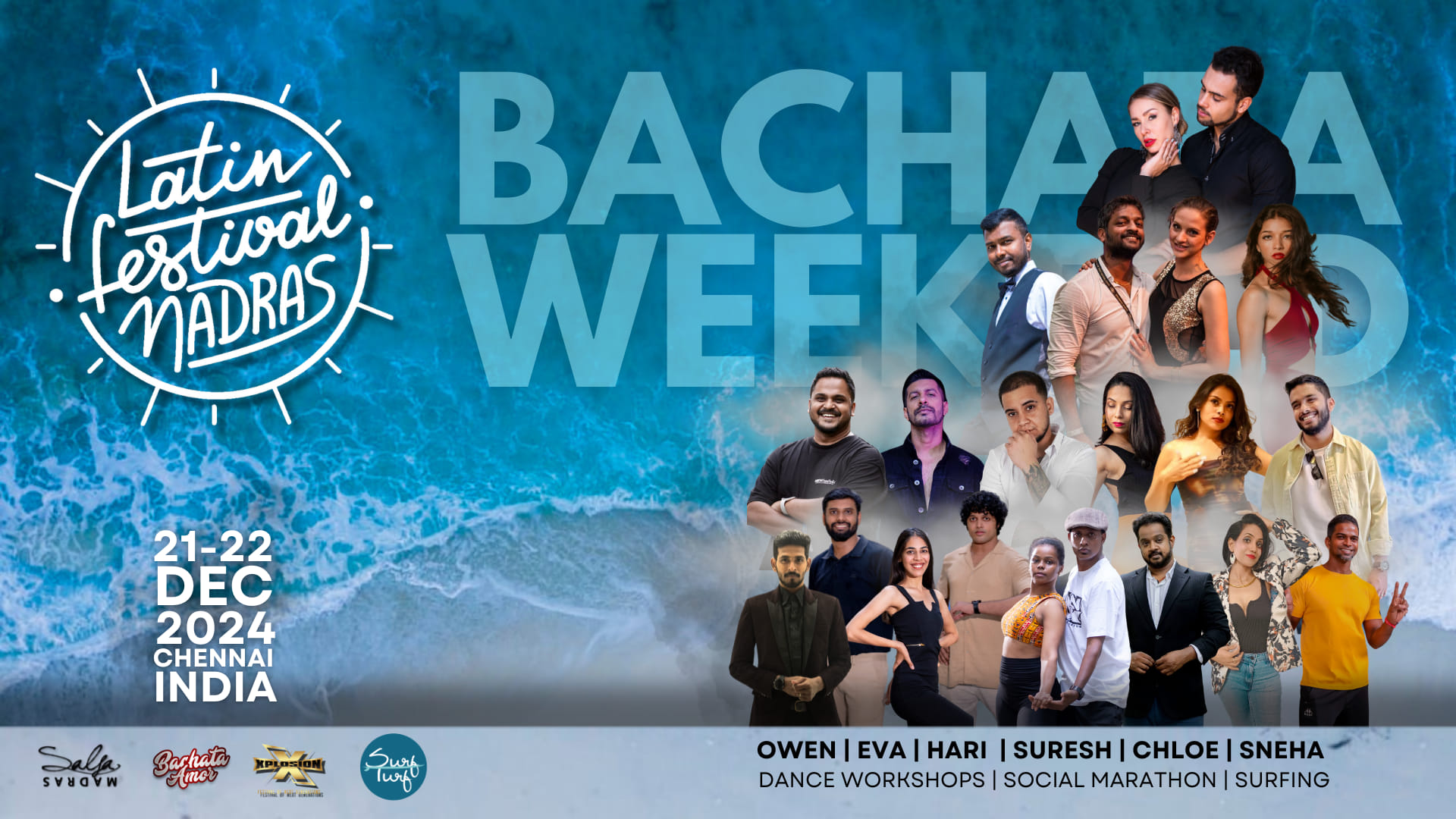 Latin Festival Madras 2024 Bachata Weekend Chennai (India)