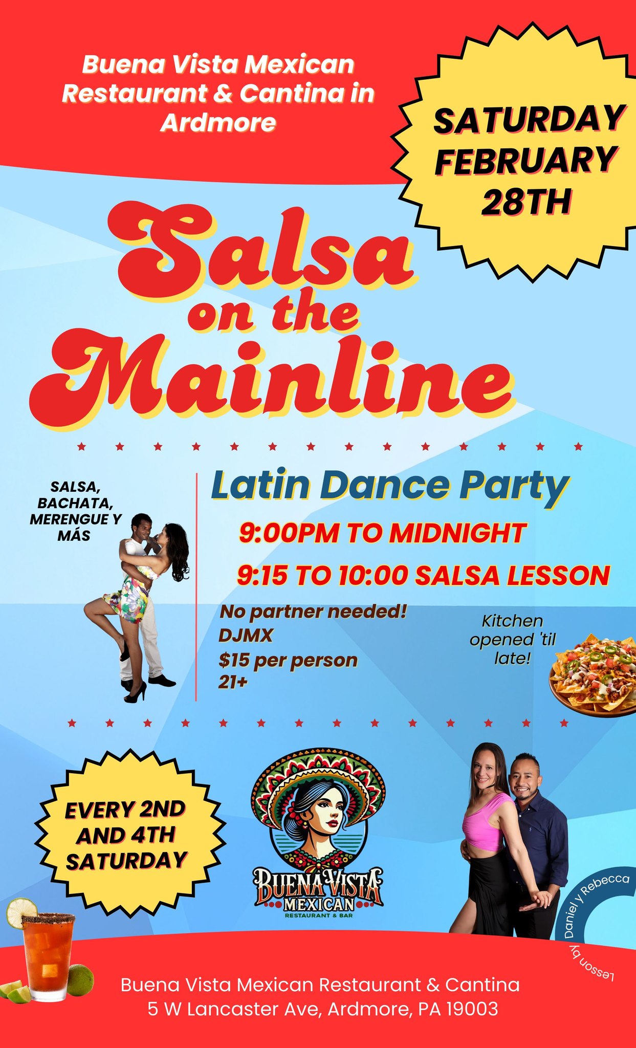 Salsa on the Mainline Latin Dance Party!