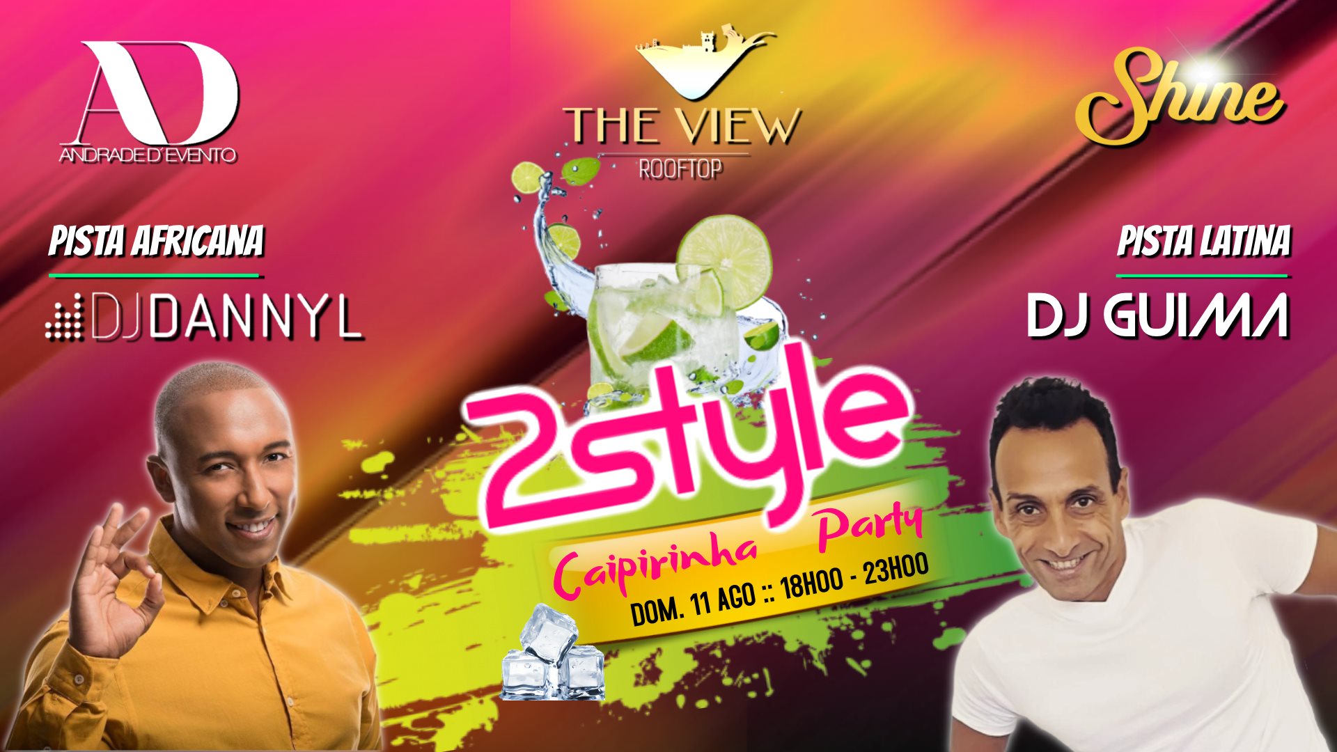 2Style Caipirinha Party • DOM.11 Ago @The View Rooftop