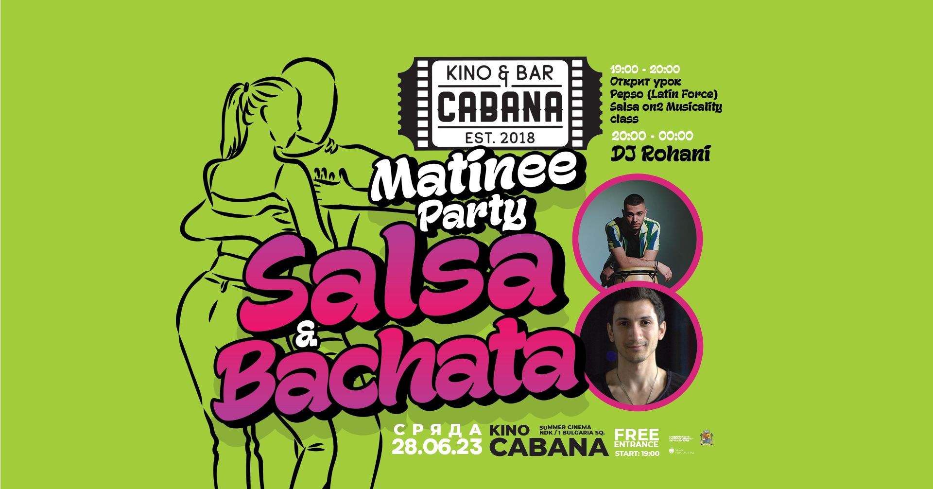 SALSA & BACHATA Matinee Party - 28 June 2023 - Free entrance!