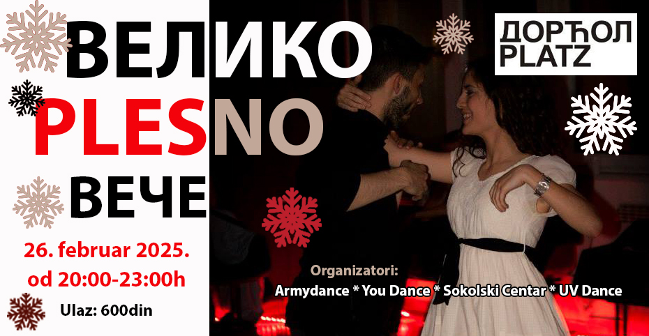 VELIKO PLESNO VEČE u Dorćol Placu