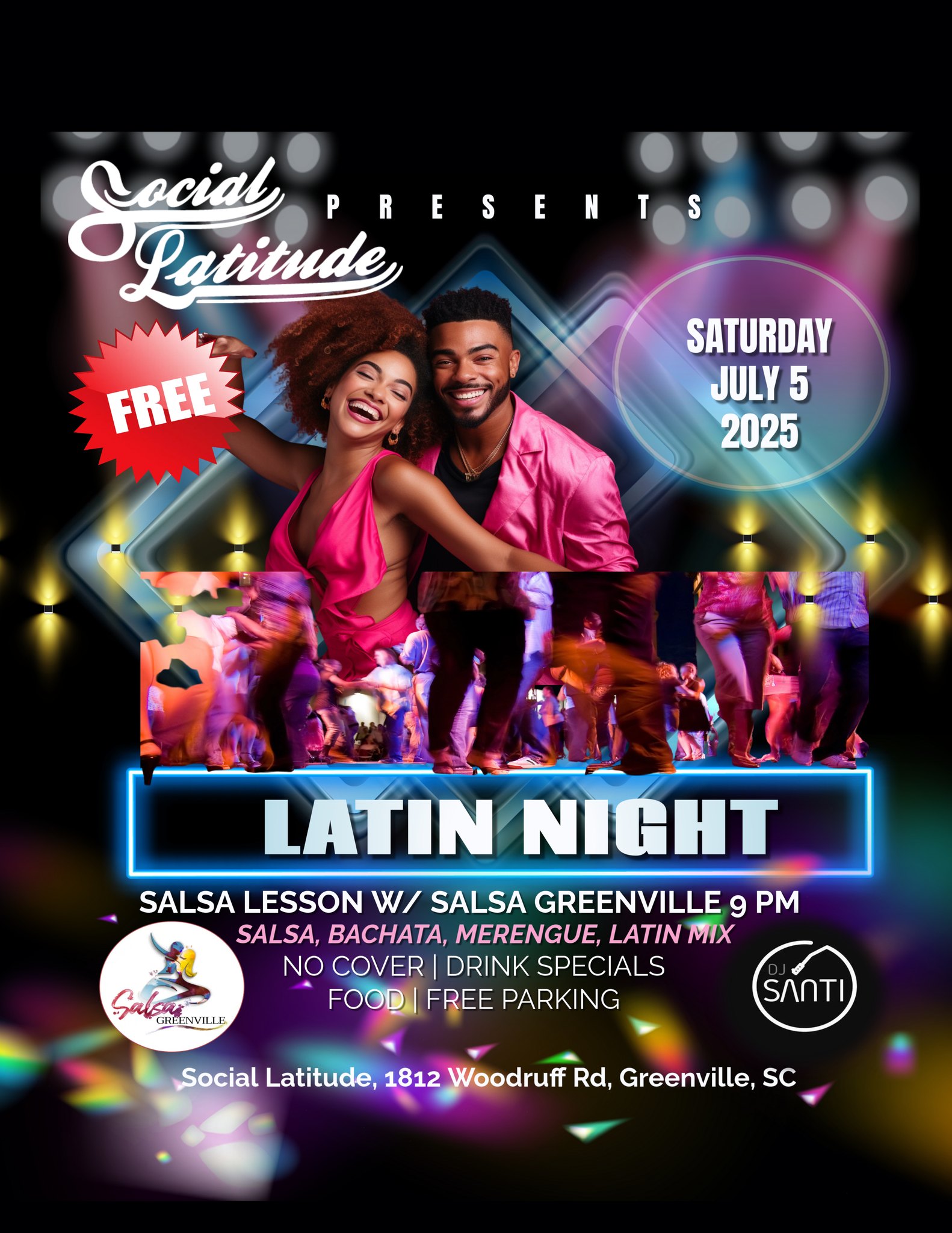 FREE! Saturday Latin Dance Night