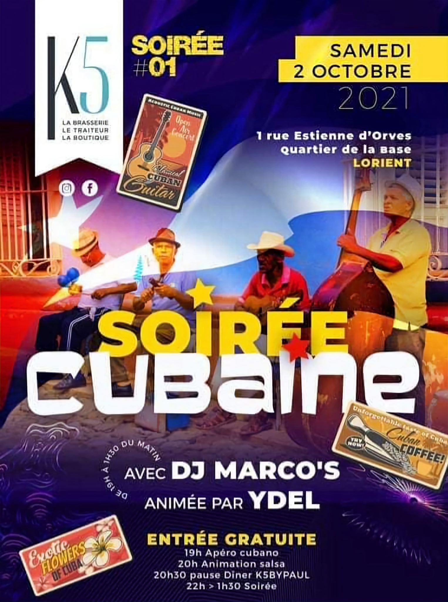 Fiesta Latina au K5 avec YDEL & Dj MARCO’s