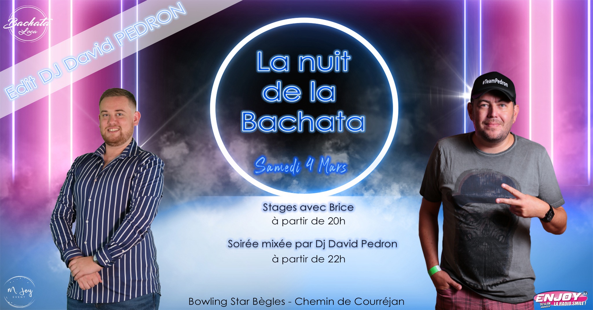 LA NUIT DE LA BACHATA SAMEDI 4 MARS SPÉCIAL DJ DAVID PEDRON