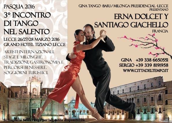 3° Incontro di Tango nel Salento. Pasqua con noi 2016