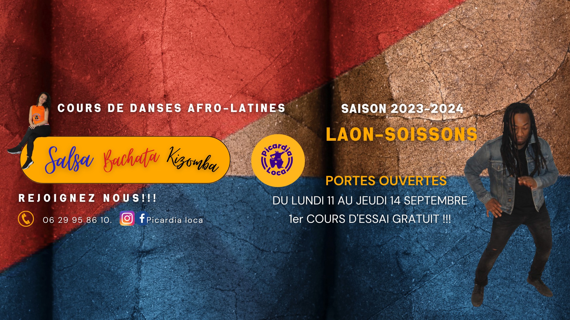 YÈP, LA RENTRÉE PICARDIA LOCA 2023-2024 Laon-Soissons "SALSA, BACHATA, KIZOMBA" Les infos sont là!!!