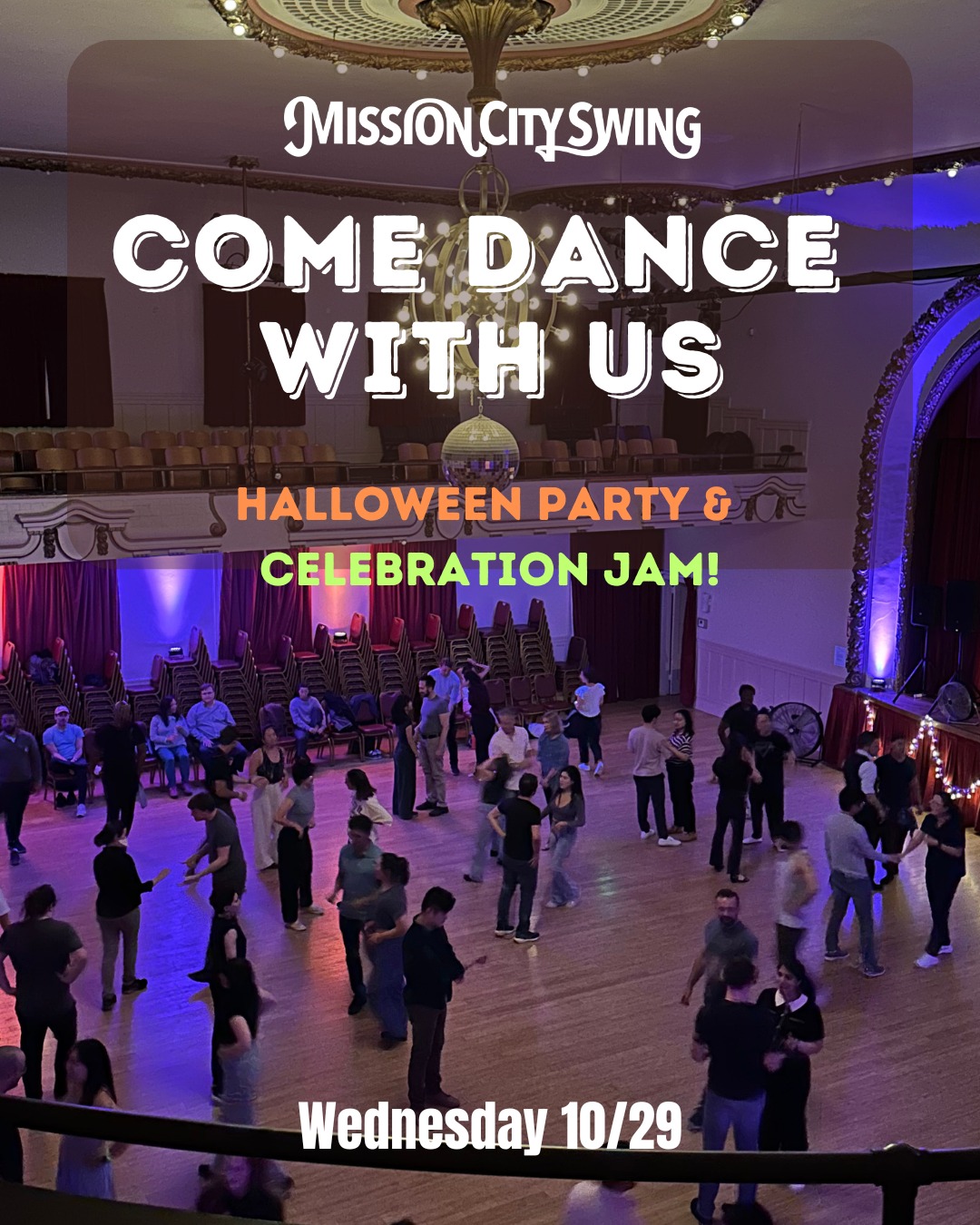 Mission City Swing: Halloween Party & 5th week of the class series!