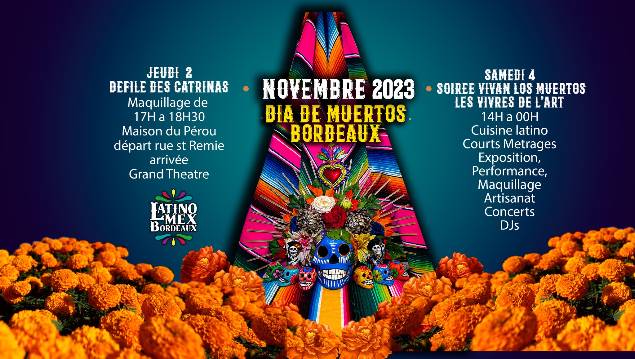 Fête des Morts " Dia de los Muertos " Bordeaux
