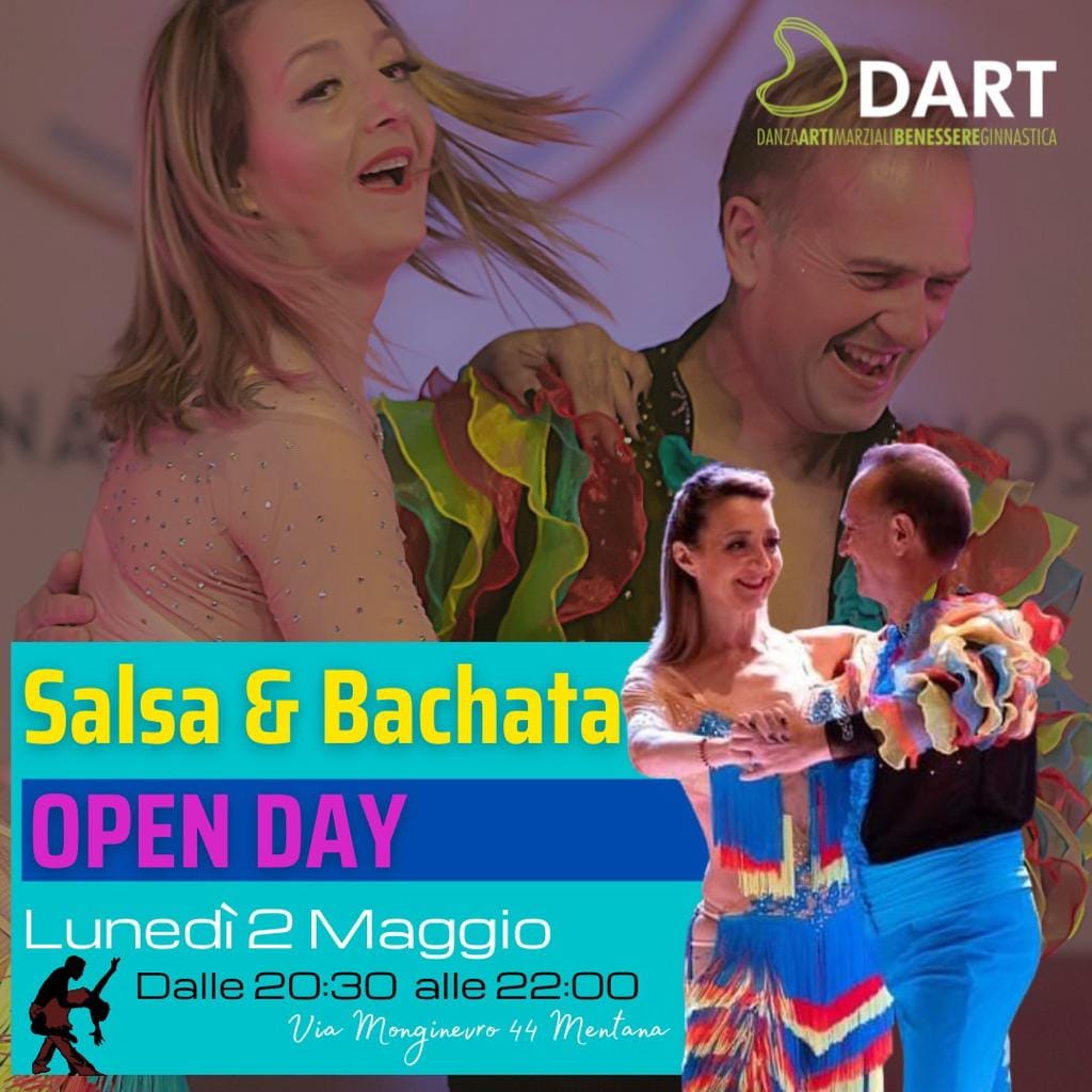 CORSO INTENSIVO DI SALSA & BACHATA CON ALEX E MARINA PRESSO ASD DART DI MENTANA