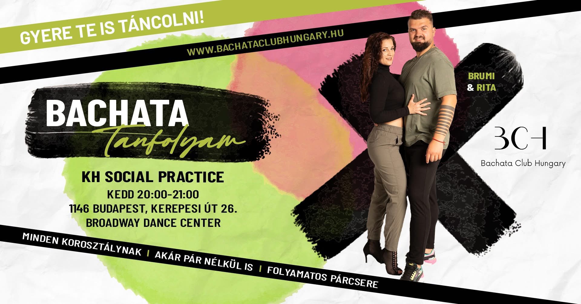 Középhaladó Bachata Social Practice