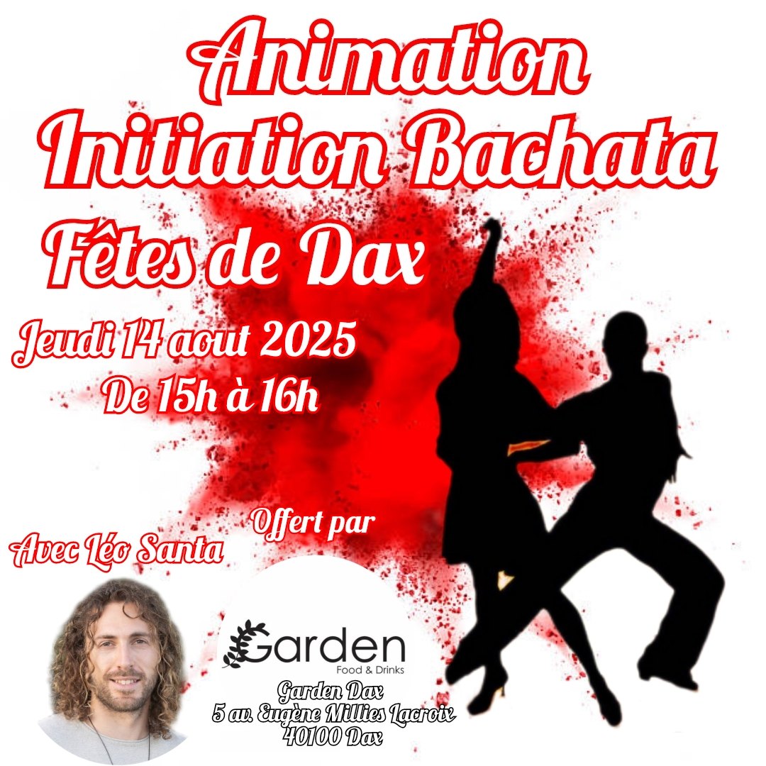 Initiation Bachata Fêtes de Dax au Garden