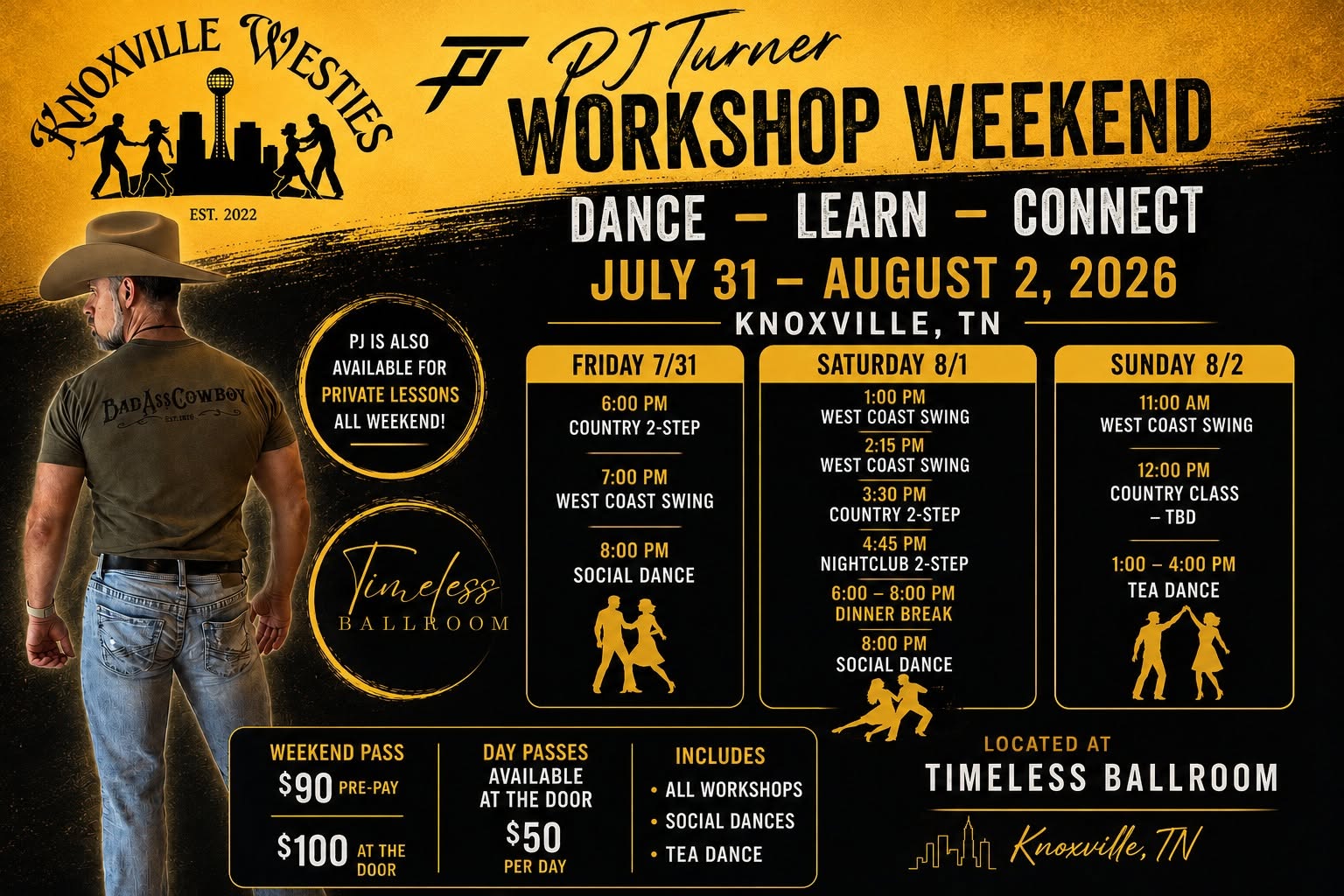 PJ Turner Workshop Weekend in Knoxville, TN