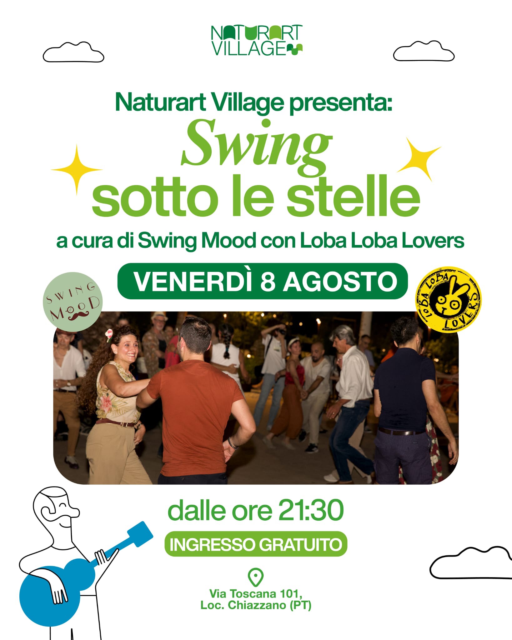 Swing sotto le stelle @ NaturArt Village