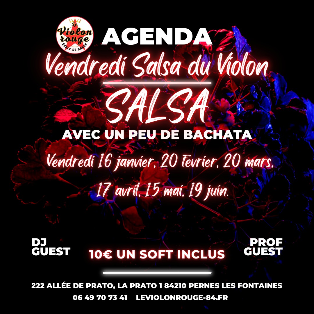 Agenda VendrediSalsa du Violon (Salsa Son Como Antès Timba) )