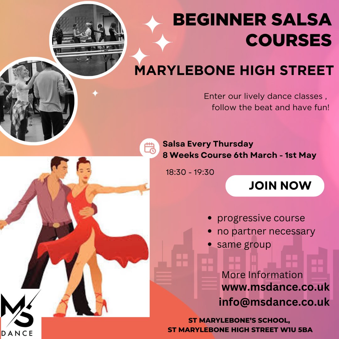 Salsa beginner courses in Marylebone