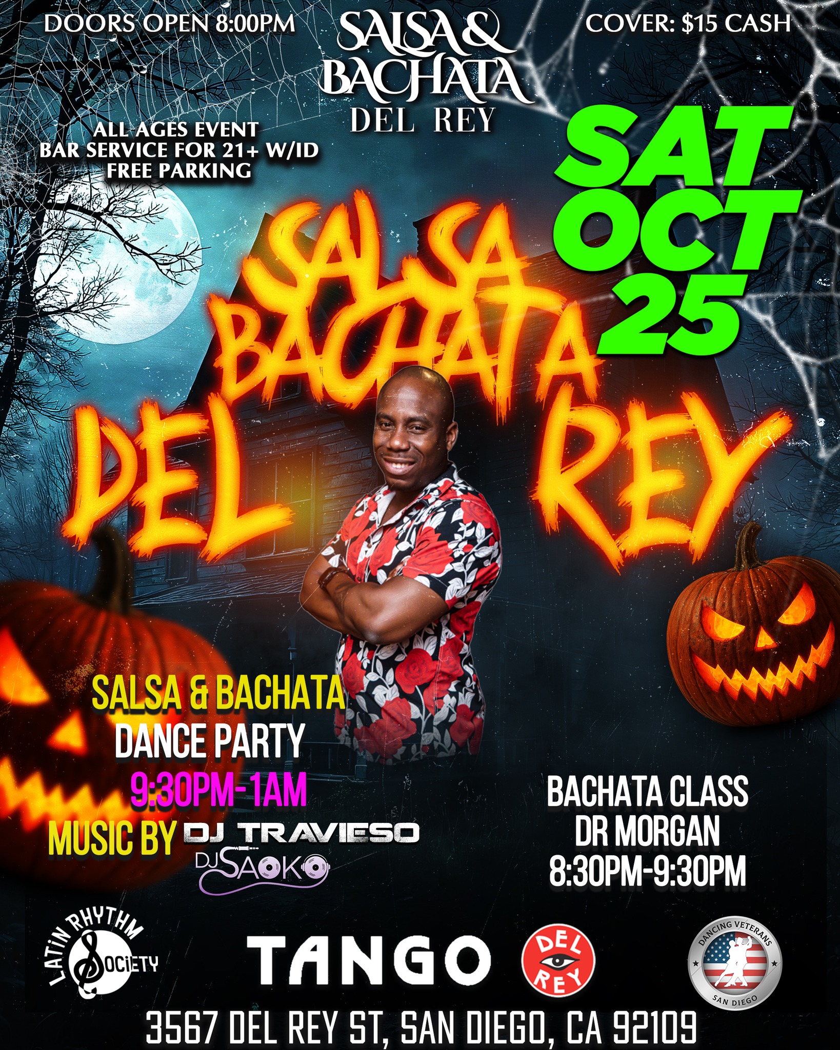 Salsa & Bachata Del Rey Saturday OCT 25