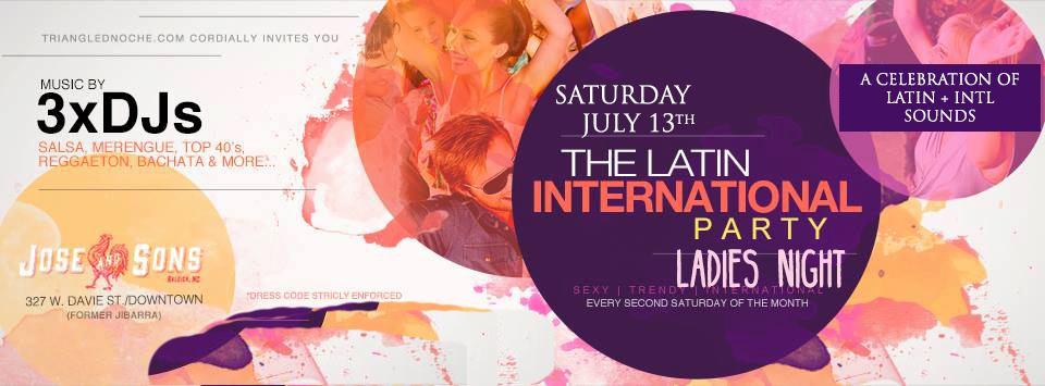 The Latin-International Party! Ladies Night Damas Gratis