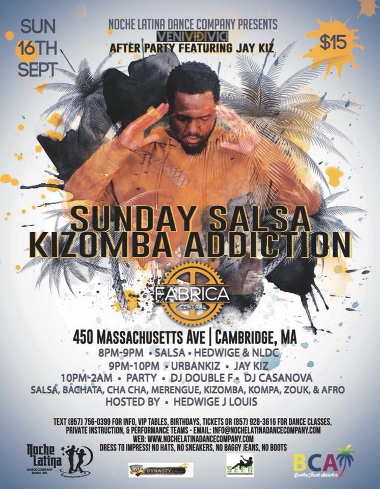 Sunday - workshops with Jay KIZ & Hedwige + Dancing