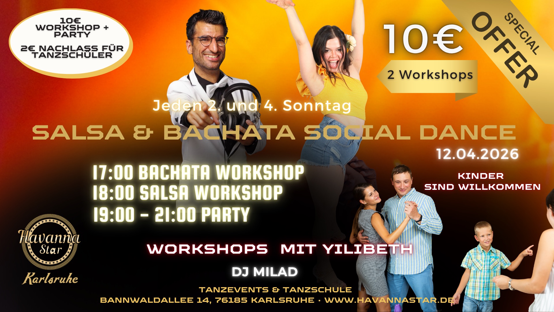 Salsa & Bachata Social Dance Sonntag