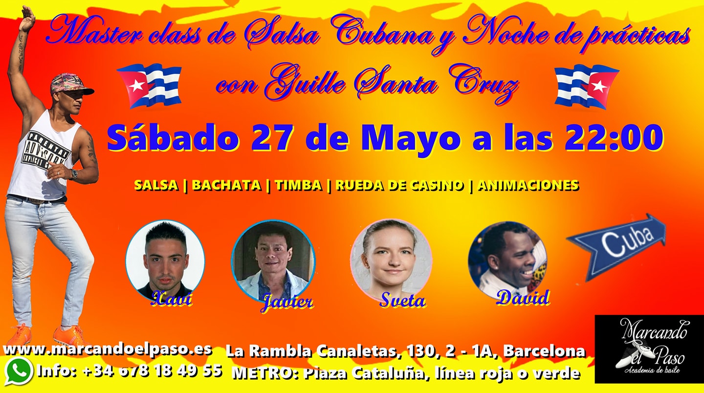 Master class de Salsa Cubana y Noche de Prácticas