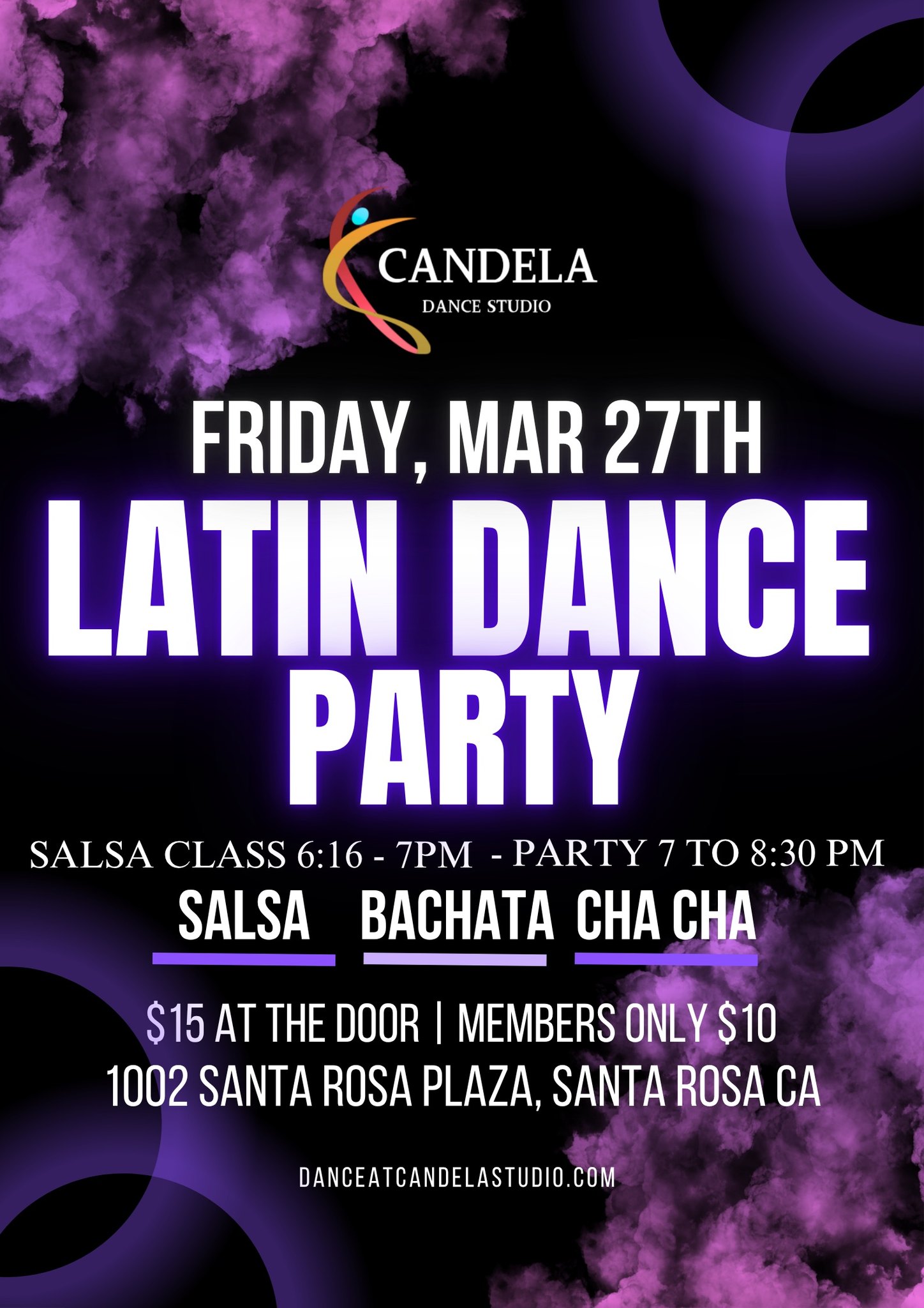 🔥LATIN DANCE PARTY AT CANDELA DANCE STUDIO