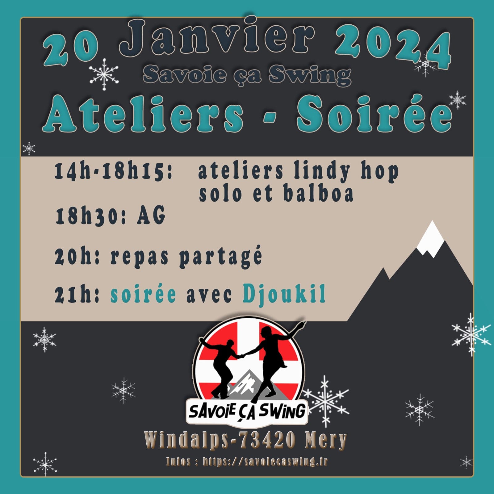Ateliers et bal swing du 20 janvier