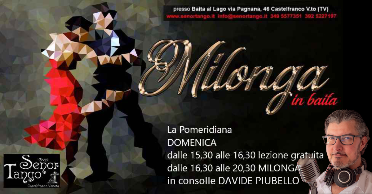 La Pomeridiana - Milonga in baita con Davide Piubello