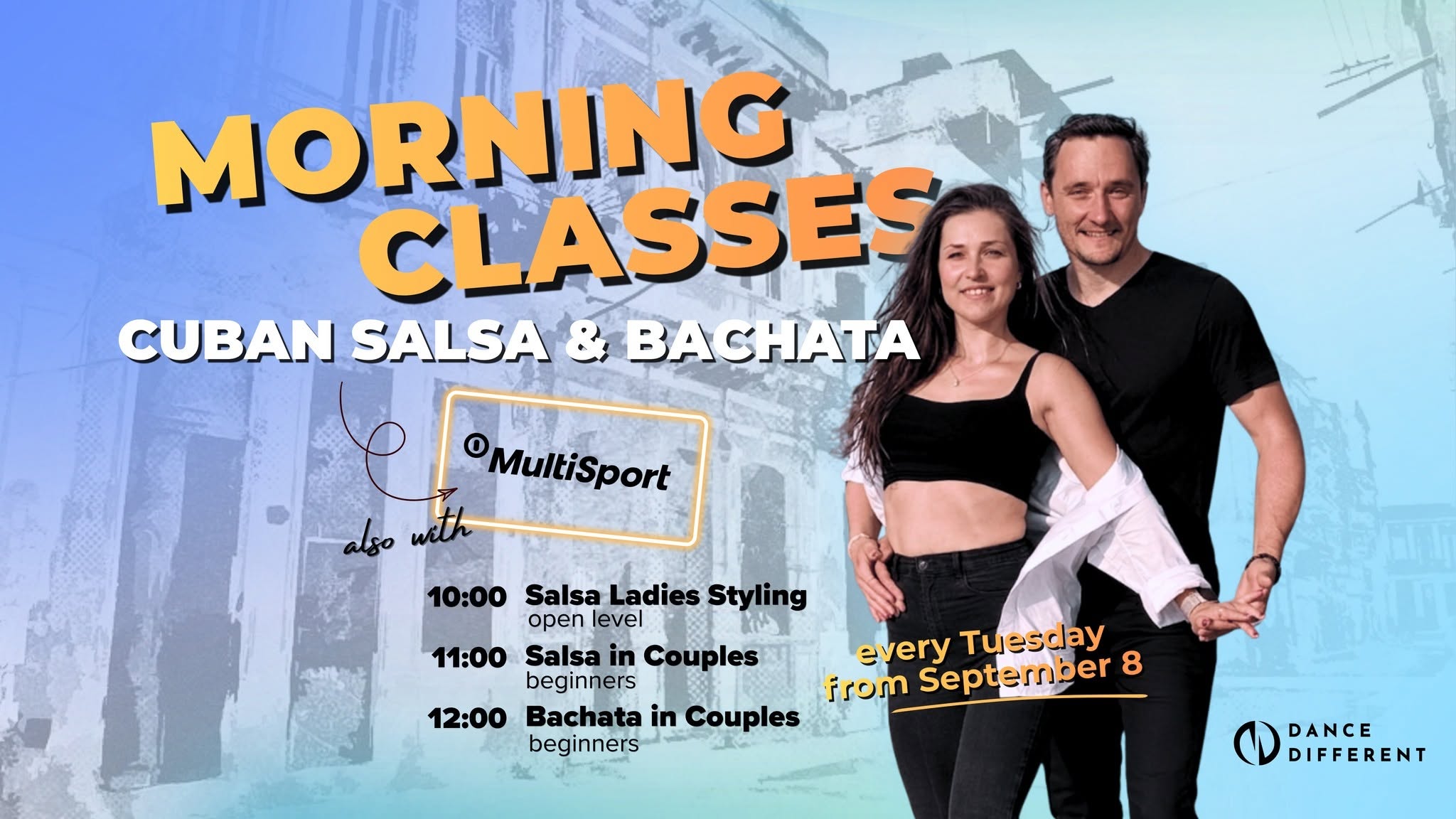 Cuban Salsa & Bachata Morning Classes 🤩 MultiSport Friendly