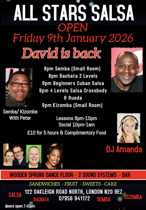 All Stars Salsa Friday 9th January
