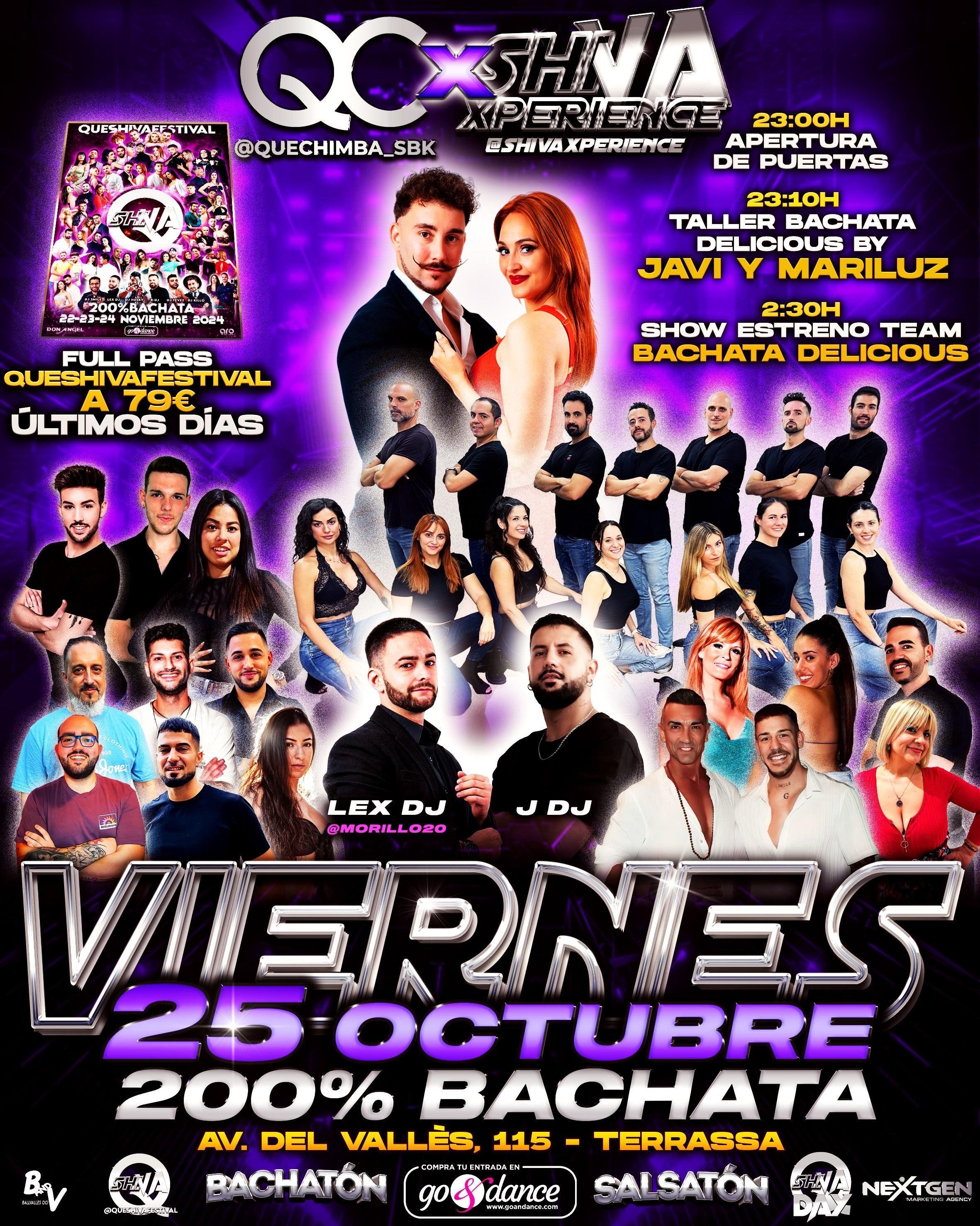 ????VIERNES 25 DE OCTUBRE 200% BACHATA ???? QC x SHIVA ????