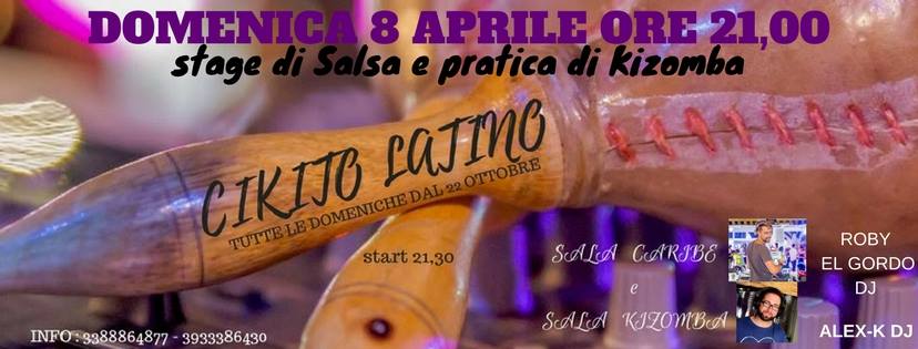Cikito Latino - Stage di Salsa e pratica di Kizomba