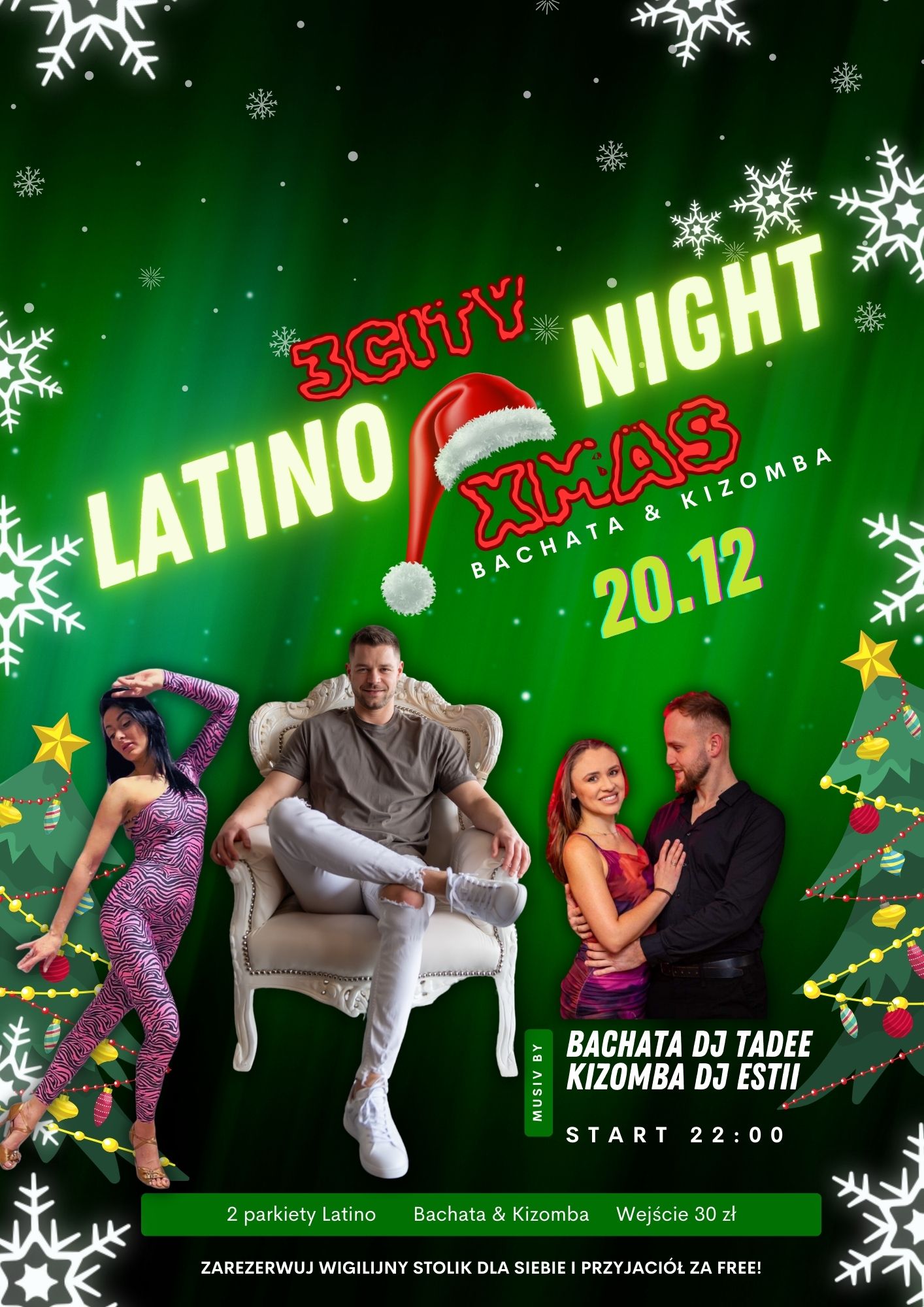 3City XMAS Latino Night 20 12 24 BACHATA&KIZOMBA