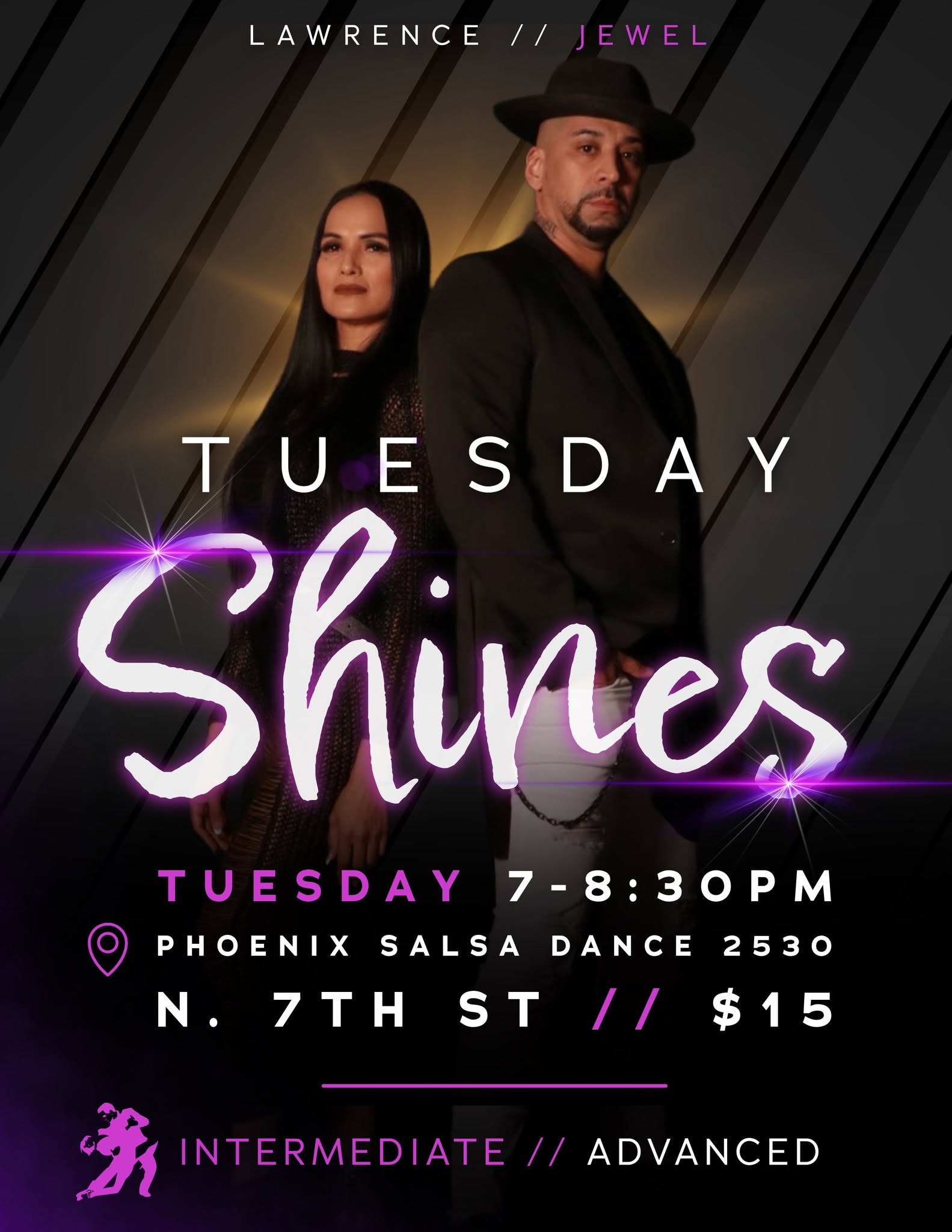 Tuesday Salsa Shines with Lawrence & Jewel!
