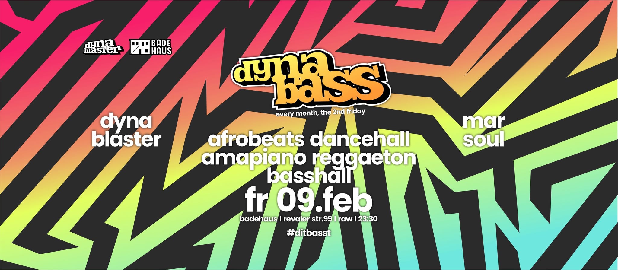 DYNABASS the Dancehall, Afrobeats, Amapiano and BassHall Party in Berlin