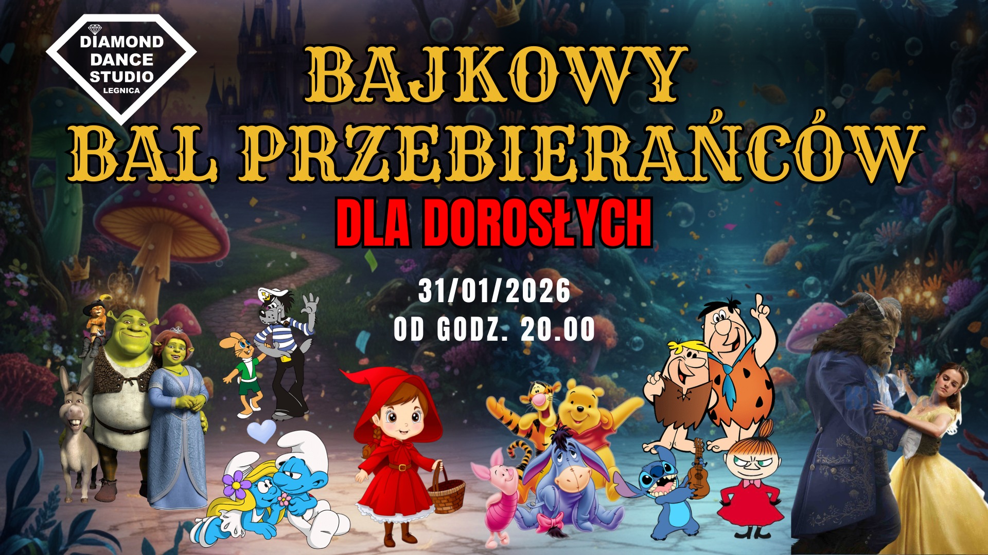 BAJKOWY BAL PRZEBIERAŃCÓW Dla dorosłych Legnica