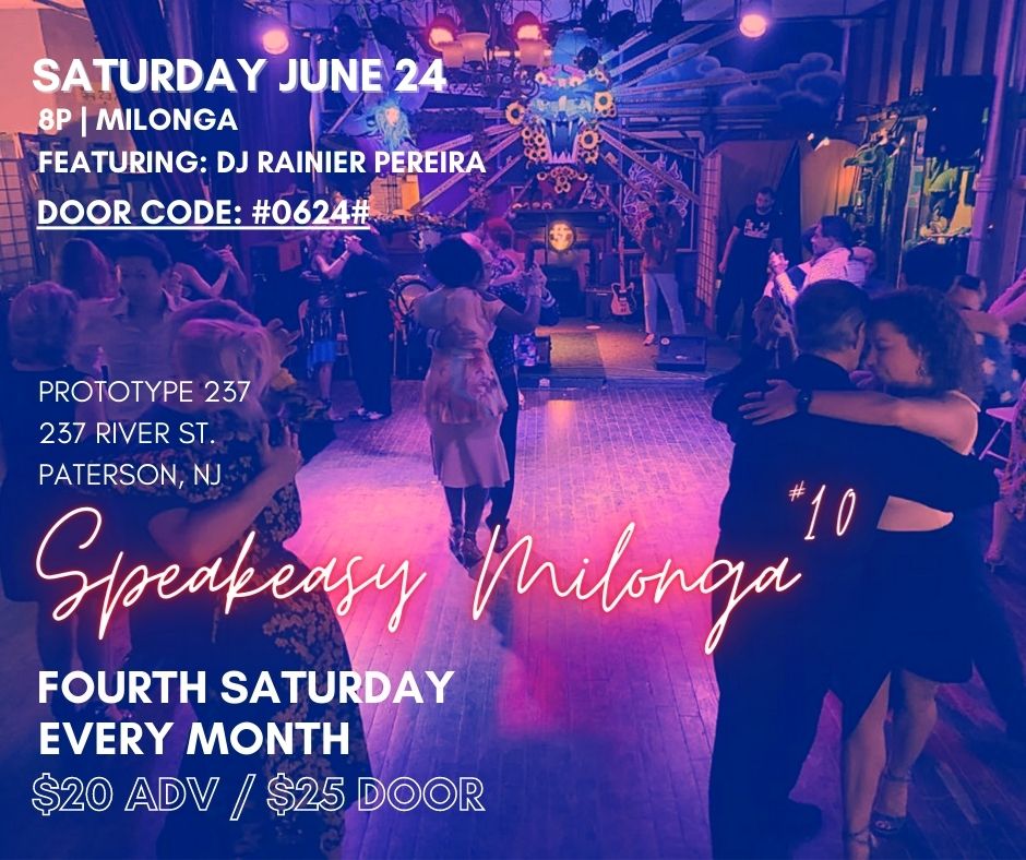 Speakeasy Milonga 10 w DJ Rainier Pereira