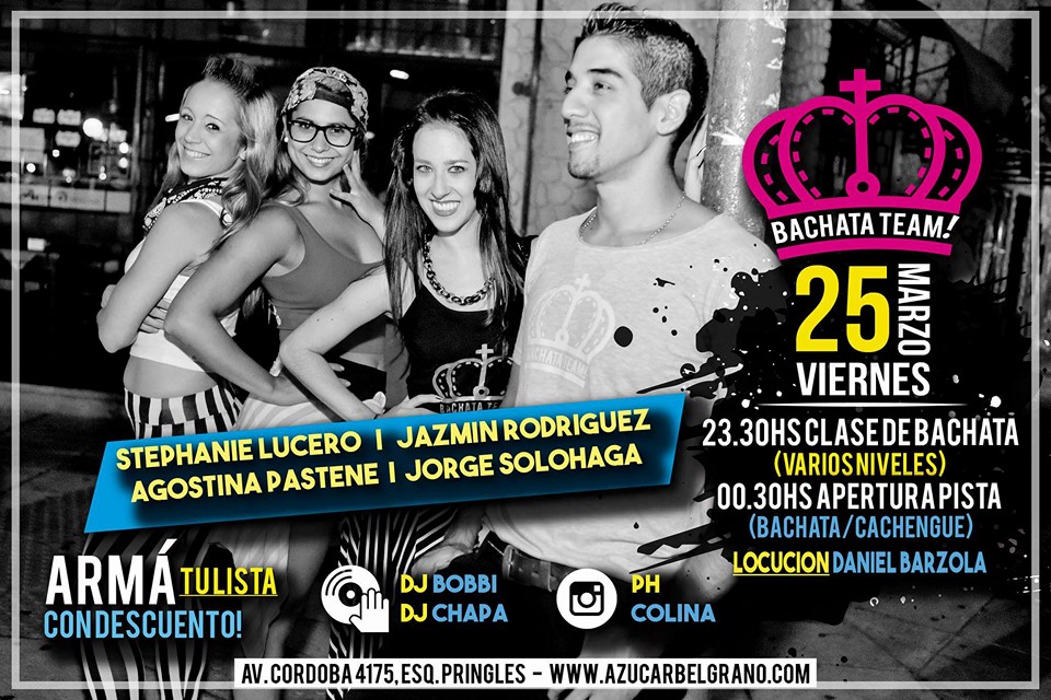Viernes 25 3 BachataTeam FIESTA en Azucarrrrrrr