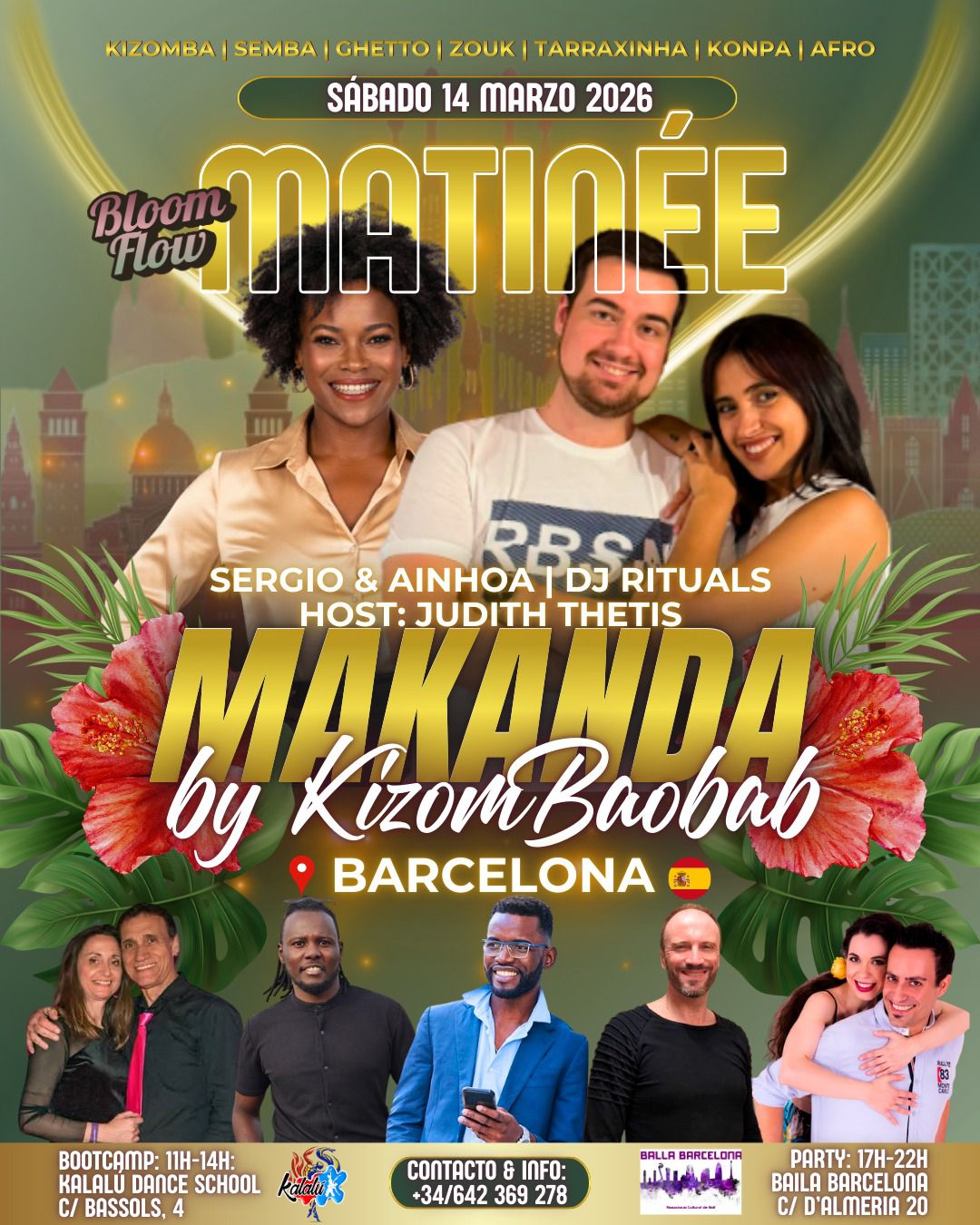 MAKANDA MATINÉE - Bloom 14 marzo 2026 BARCELONA