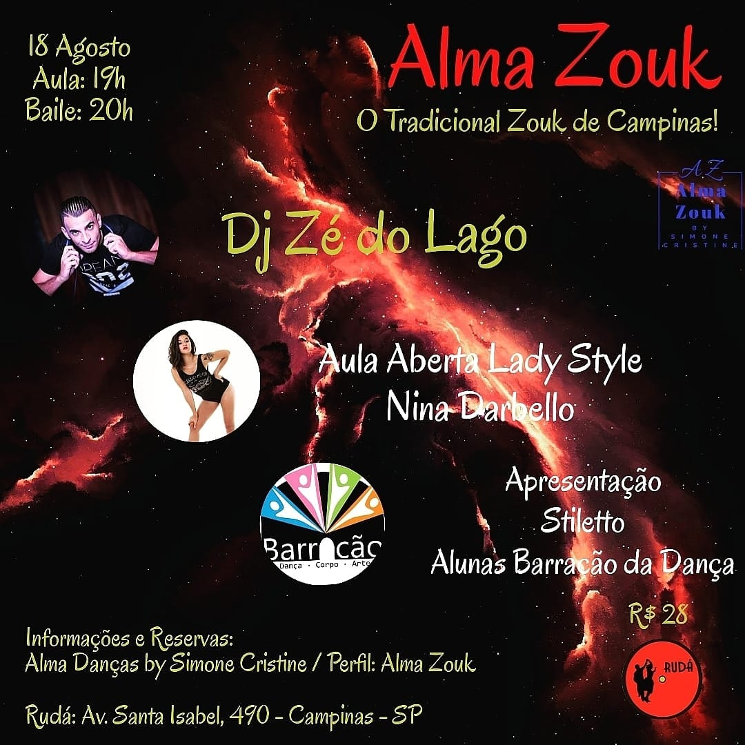 Alma ZOUK - Dj Zé Do Lago - 18.08.19
