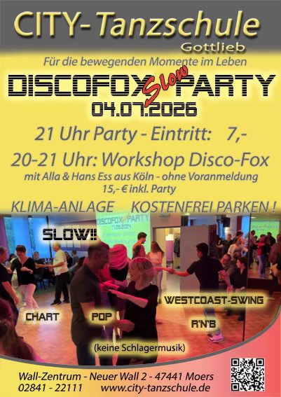 DiscoFox Slow Party und Workshop mit Alla und Hans Ess