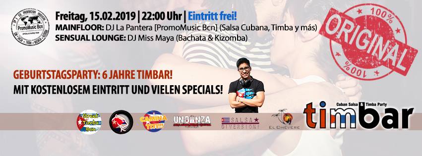 Timbar - Die kubanische Salsa & Timba Geburtstagsparty