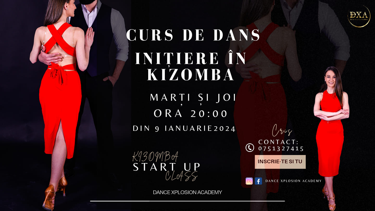 Curs de dans - Inițiere în Kizomba - Nivel Începător - Sibiu