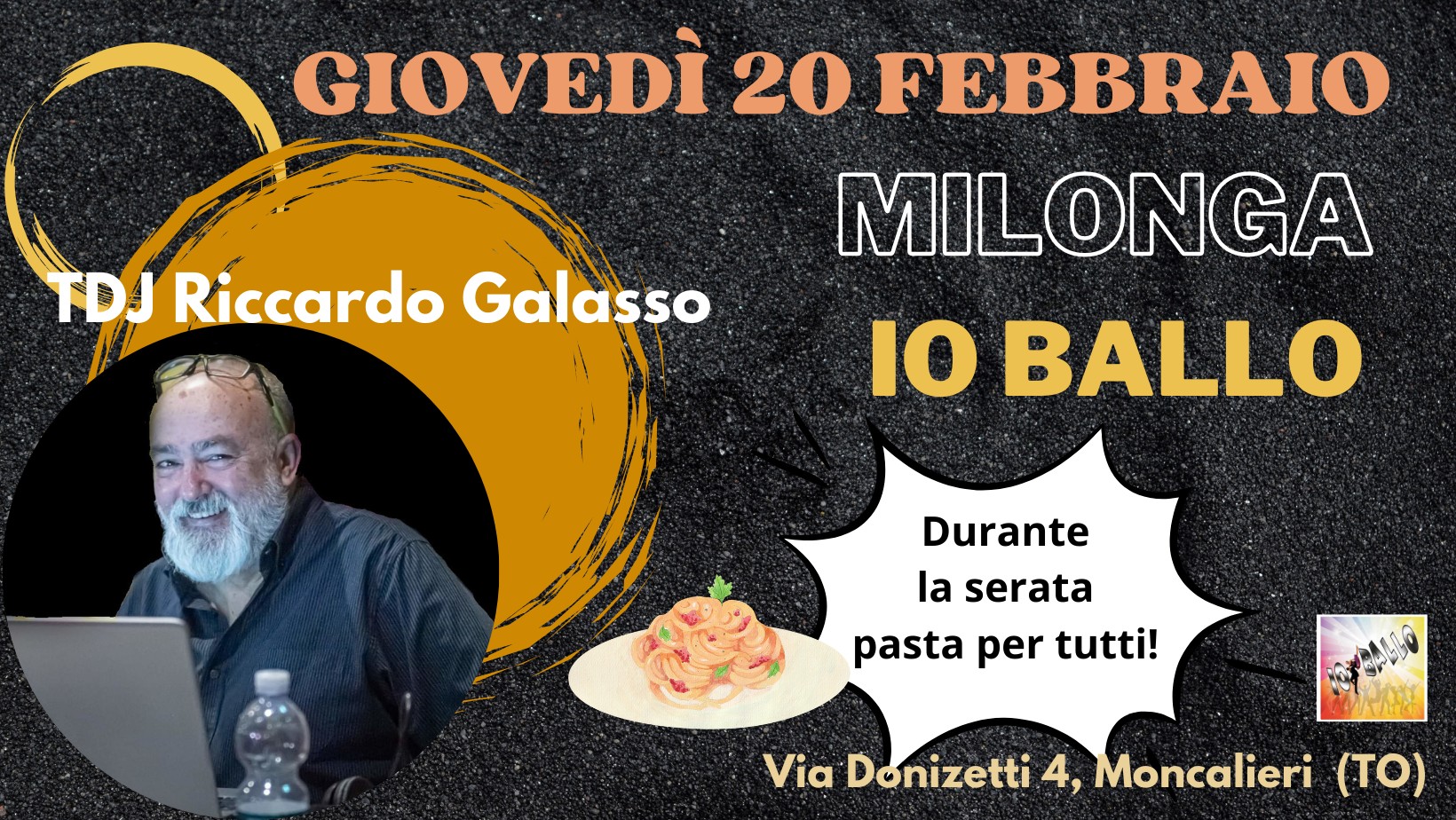 MILONGA IO BALLO - Giovedรฌ 20 febbraio
